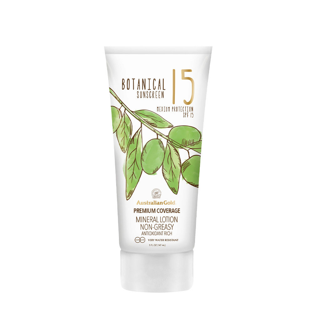 Australian Gold Botanical Line Mineral Lotion SPF15, 147ml - protezione solare minerale