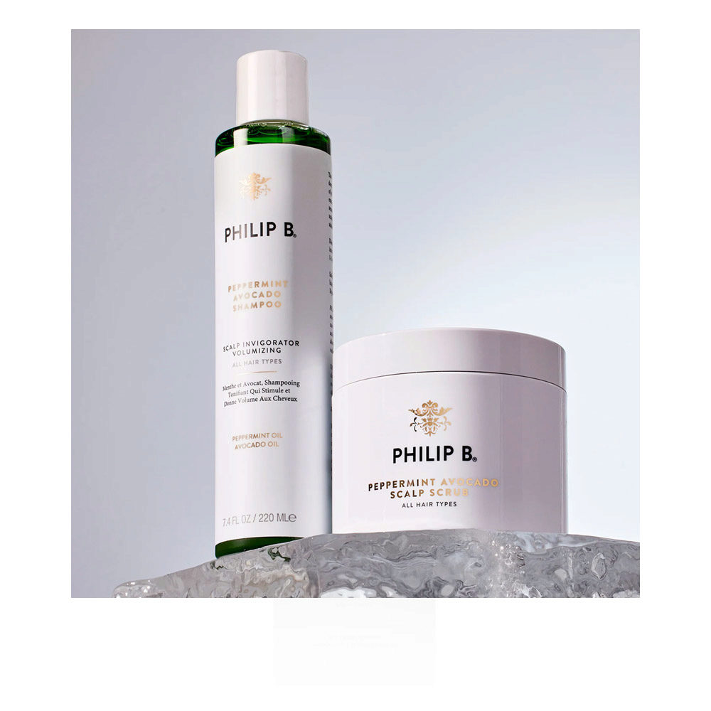 Philip B Peppermint Avocado Shampoo 220ml - shampoo volumizzante cute grassa