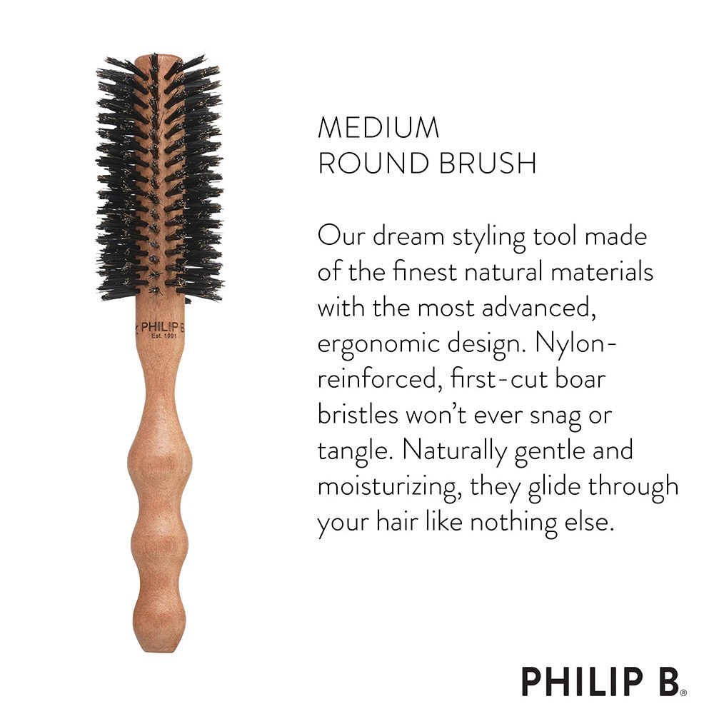 Philip B Medium Round Hairbrush 53mm - spazzola