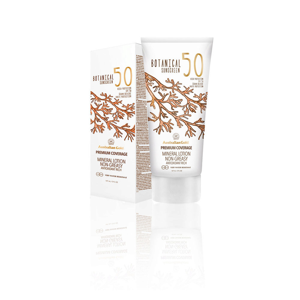 Australian Gold Botanical Line Mineral Lotion SPF50, 147ml - protezione solare minerale