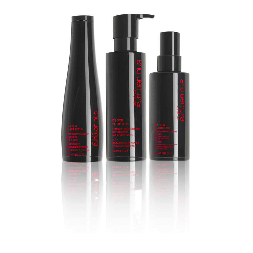 Shu Uemura Ashita Supreme Shampoo 300ml Conditioner 250ml Serum 90ml