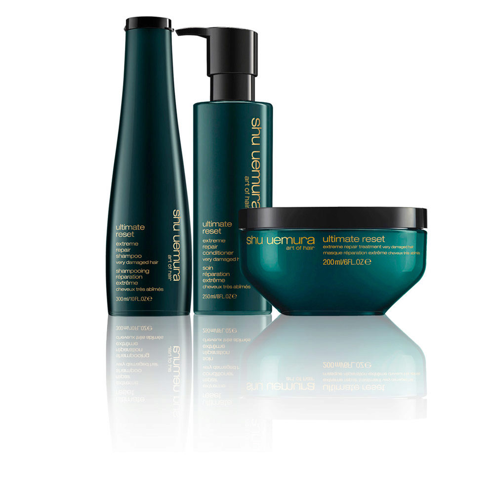 Shu Uemura Ultimate Reset Extreme Repair Shampoo 300ml Conditioner 250ml Treatment 200ml