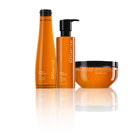 Shu Uemura Urban Moisture Hydro-Nourishing Shampoo 300ml Conditioner 250ml Treatment 200ml