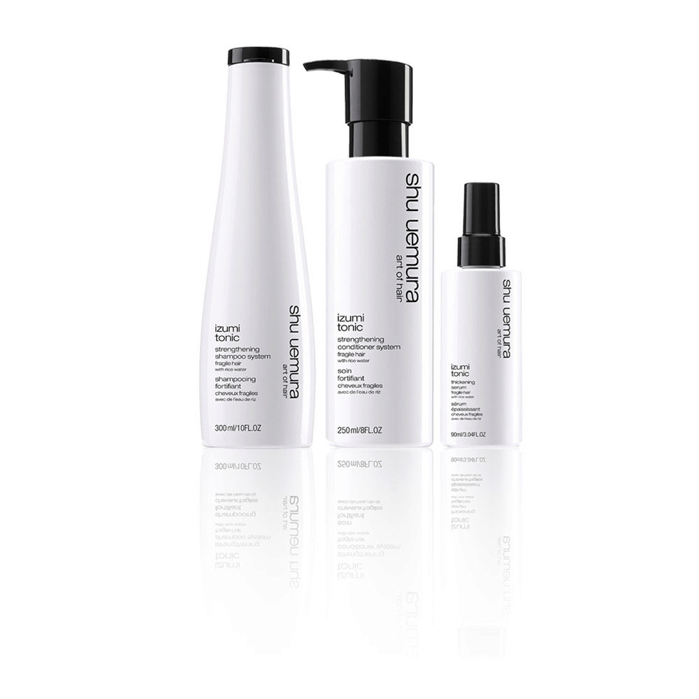 Shu Uemura Izumi Tonic Shampoo 300ml Conditioner 250ml Serum 90ml