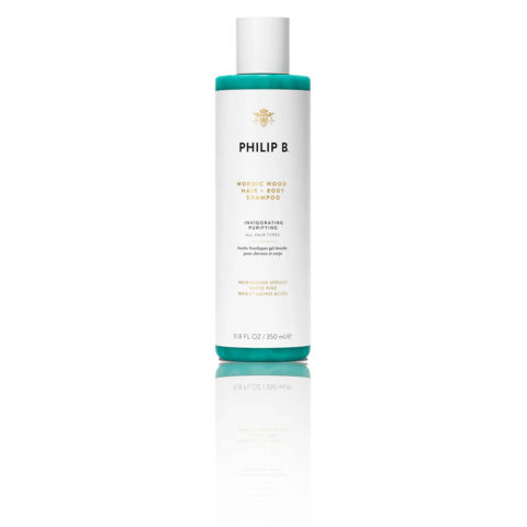 Philip B Nordic Wood Hair + Body Shampoo 350ml - doccia shampoo idratante