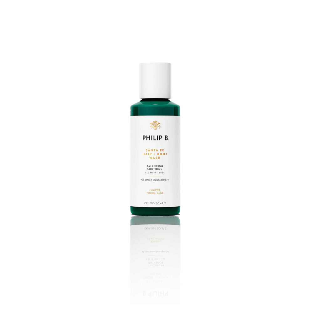 Philip B Santa Fe Hair + Body Shampoo 60ml - shampoo per lavaggi frequenti