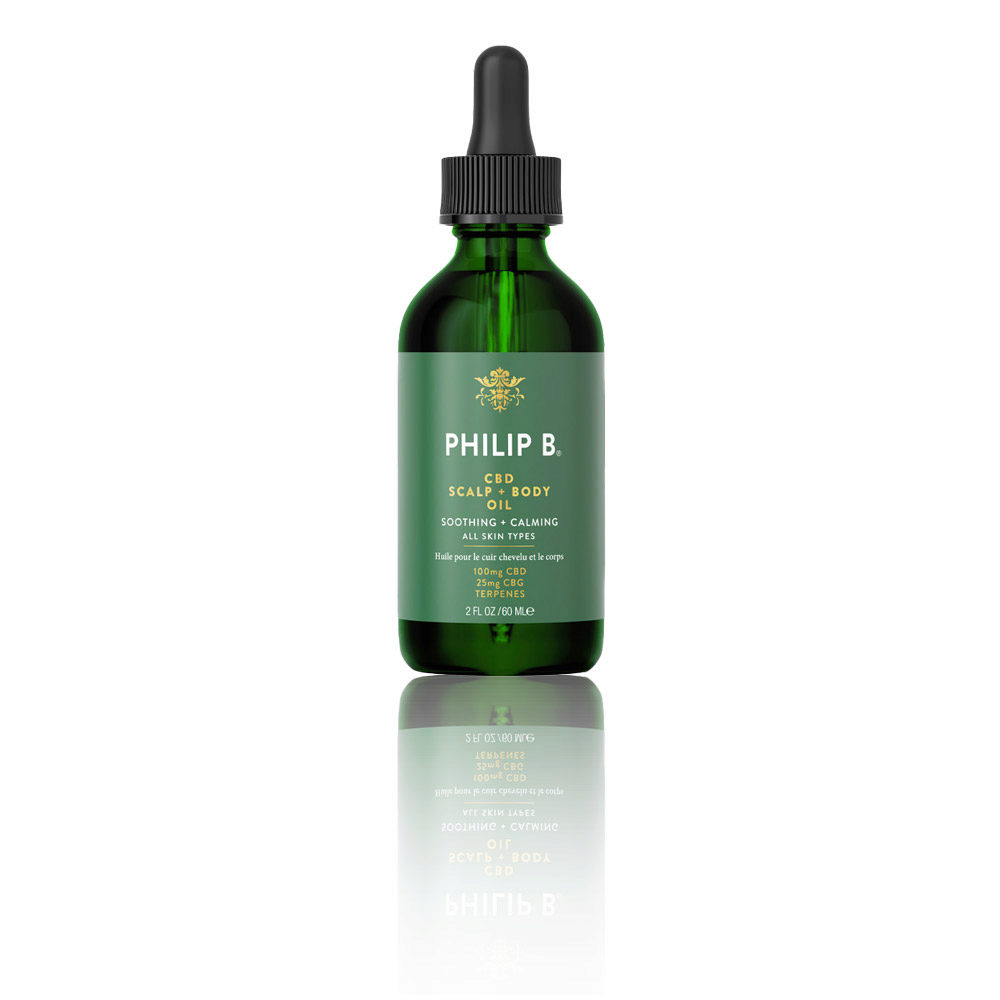 Philip B CBD Scalp + Body Oil 60ml - olio calmante per cuoio capelluto