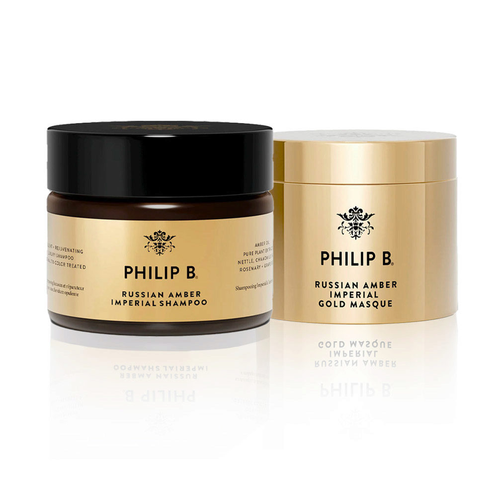 Philip B Russian Amber Imperial Shampoo 355ml Gold Masque 236ml