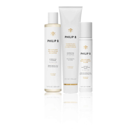 Philip B Weightless Volumizing Shampoo 220ml Conditioner 178ml Conditioning Water 150ml