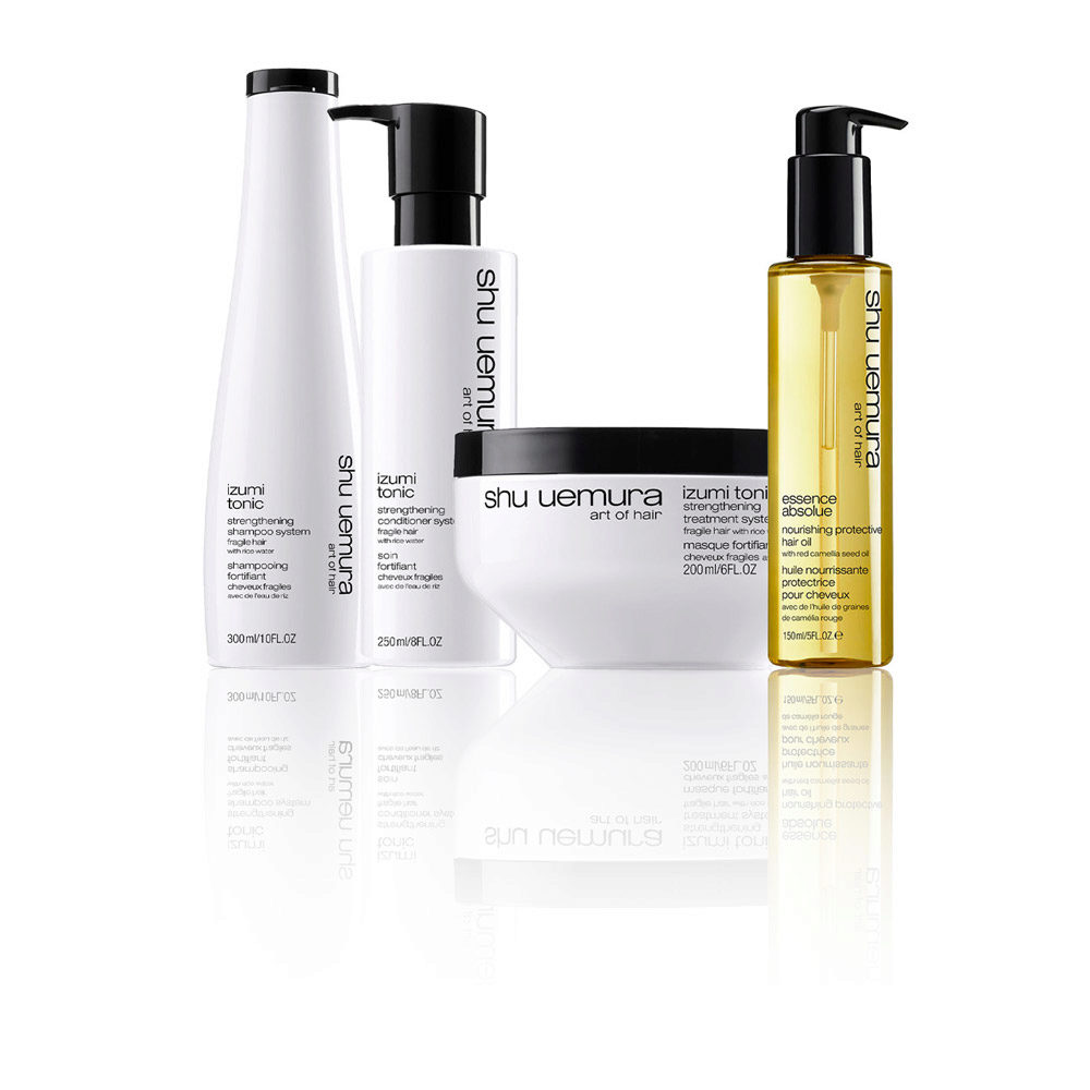 Shu Uemura Izumi Tonic Shampoo 300ml Conditioner 250ml Mask 200ml + Protective Oil 150ml