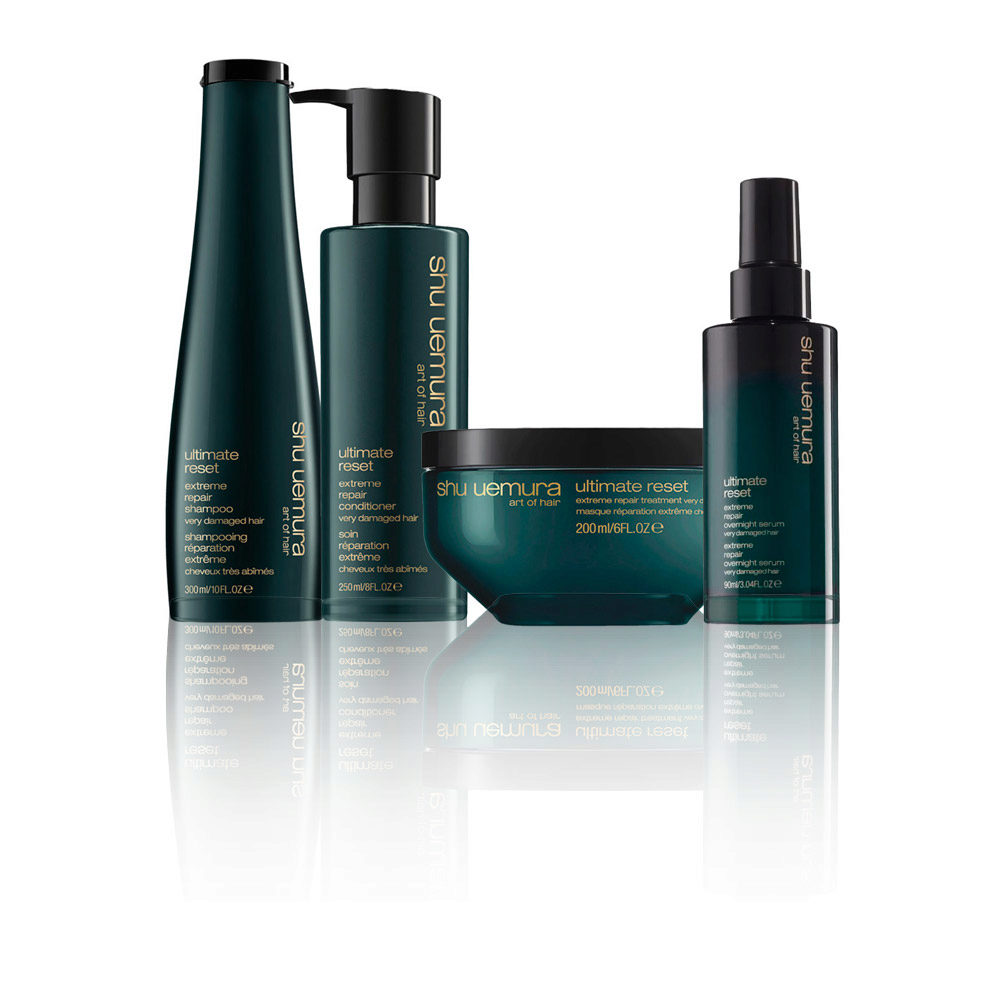 Shu Uemura Ultimate Reset Extreme Repair Shampoo 300ml Conditioner 250ml Treatment 200ml Serum 90ml